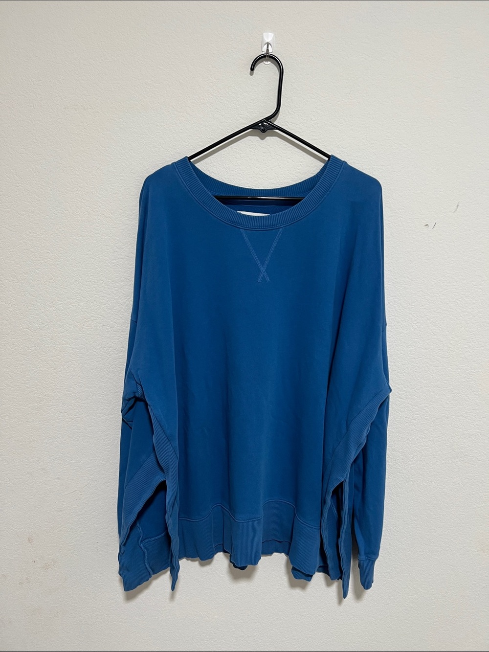Lucky Brand Deep Teal Crewneck Sweater Sz XL